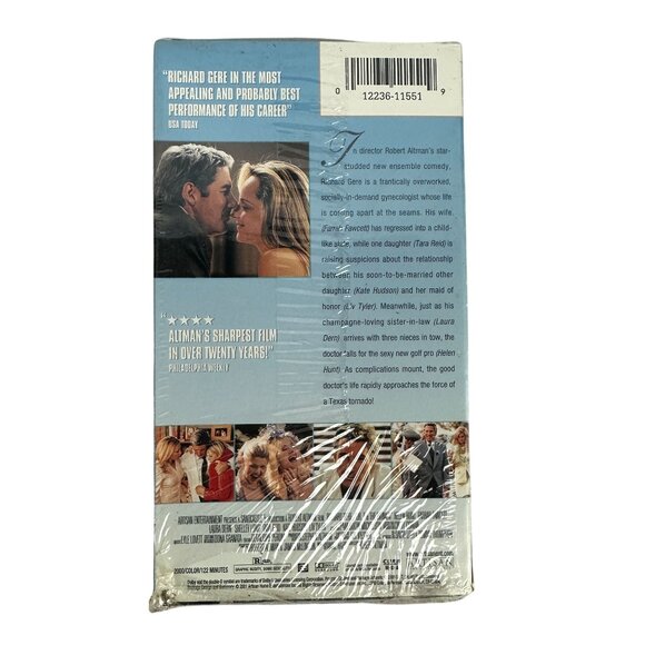 Dr. T & The Women VHS 2000 Richard Gere & Helen Hunt Romantic Comedy Artisan - Picture 2 of 8